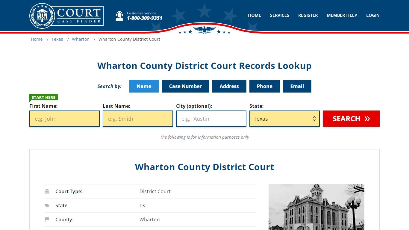 Wharton County District Court Records Lookup - CourtCaseFinder.com